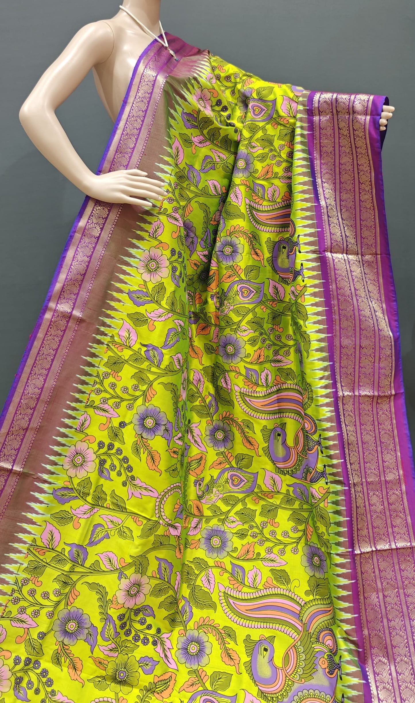 Exclusive pochampalli double ikkat pure silk sarees HL-I800 - fancy