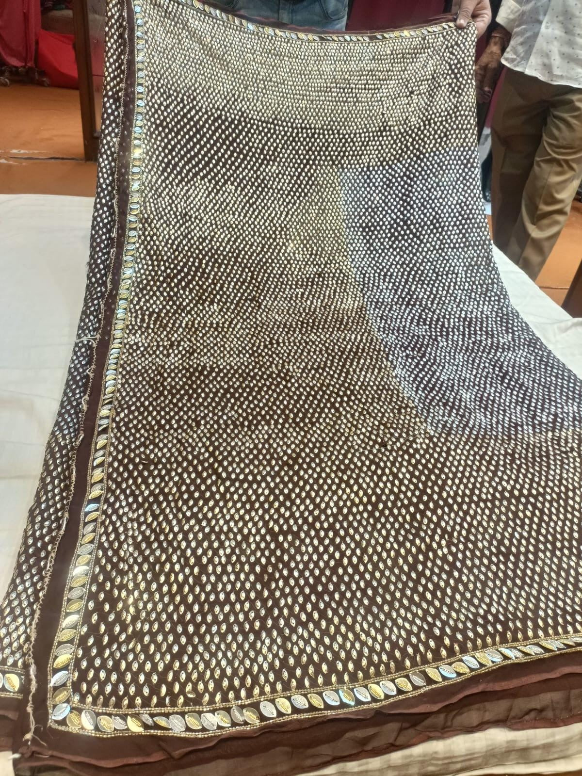 Glittery party saree