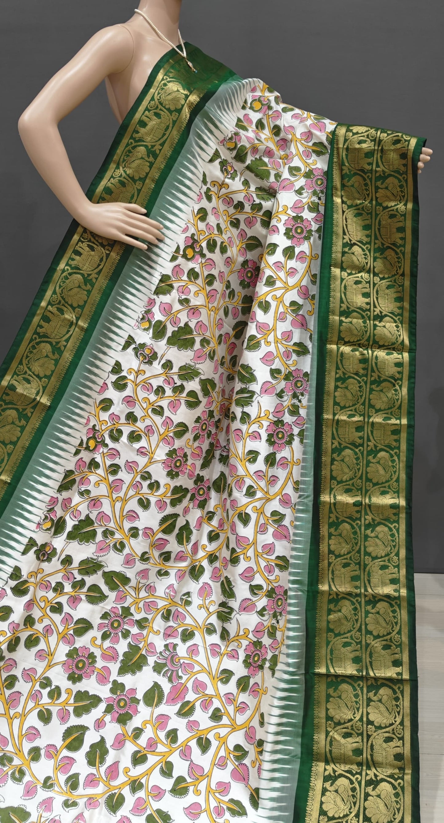 Exclusive pochampalli double ikkat pure silk sarees HL-I800 - fancy