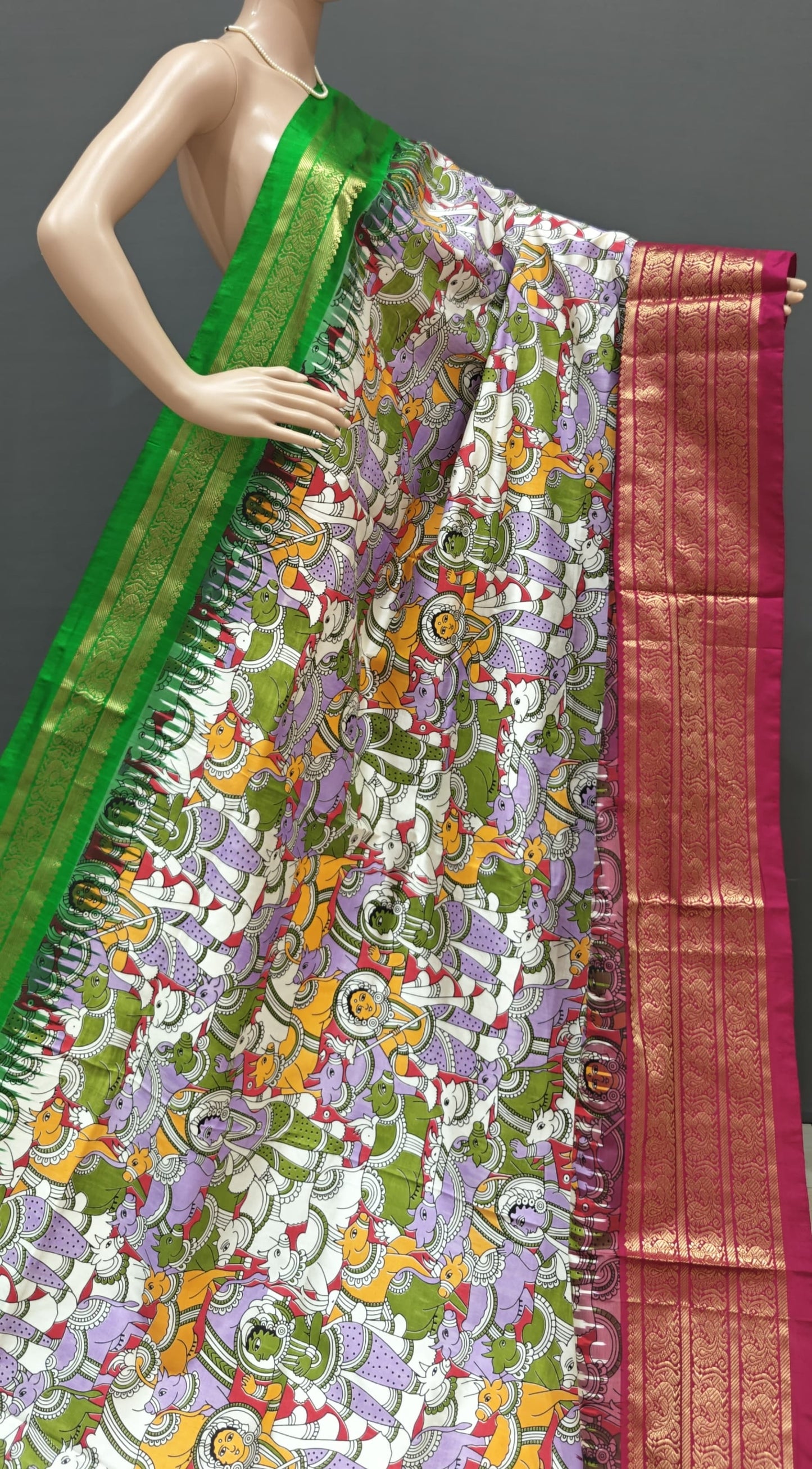 Exclusive pochampalli double ikkat pure silk sarees HL-I800 - fancy