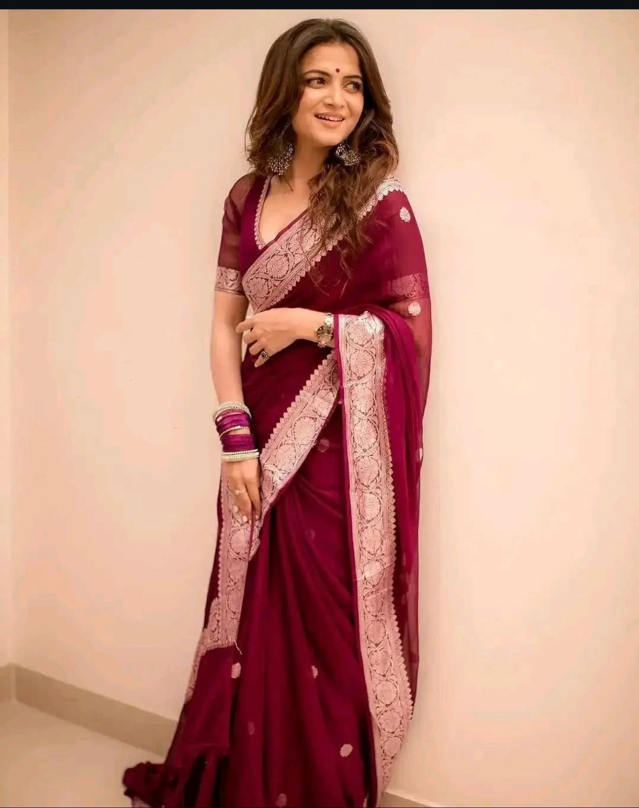 Benarasi Khadi Georgette
