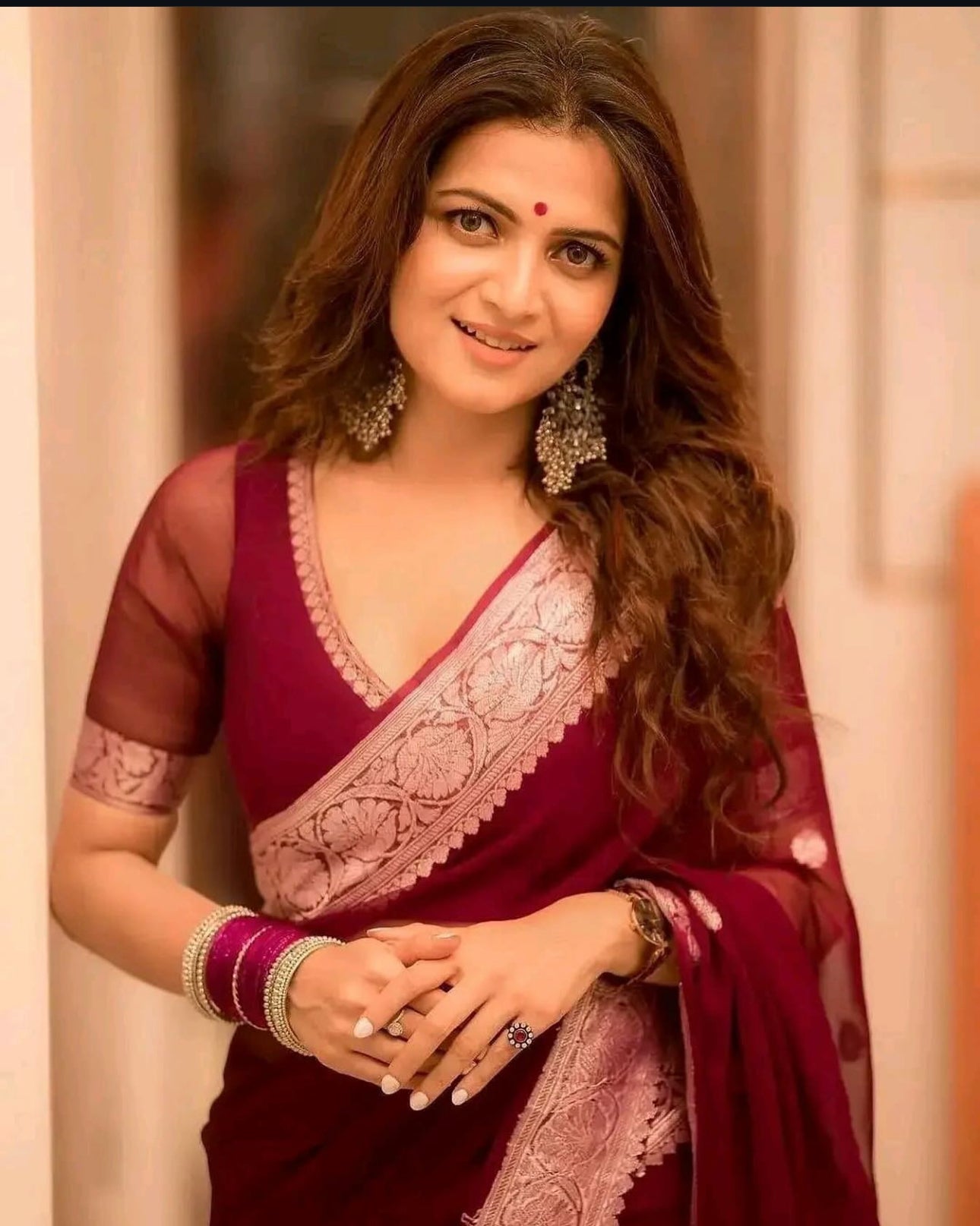 Benarasi Khadi Georgette