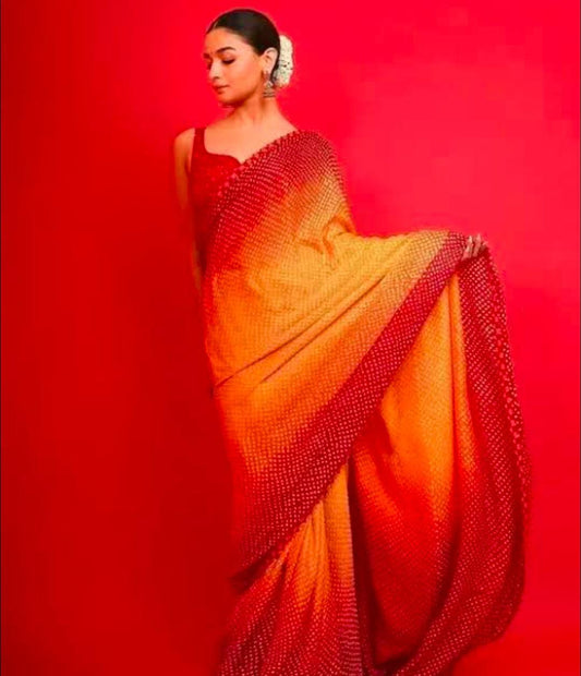 Premium Ghaji Bandini silk
